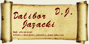 Dalibor Jazački vizit kartica